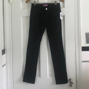 NWT Old Navy Girls Black Velvet  Pants Jeans